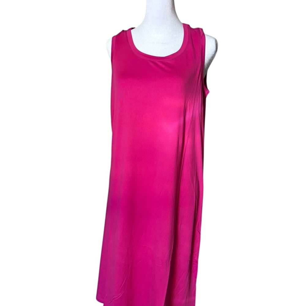 Midnight by Carole Hochman Fuchsia and White Robe Set - Picture 4 of 7